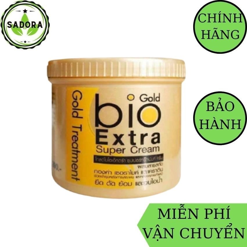 [FreeShip] Kem Ủ Tóc Bio Gold Treatment Thái Lan SADORA với chiết xuất từ thiên nhiên cung cấp dưỡng chất, phục hồi những hư tổn cho mái tóc mềm mượt và óng ả-500ml