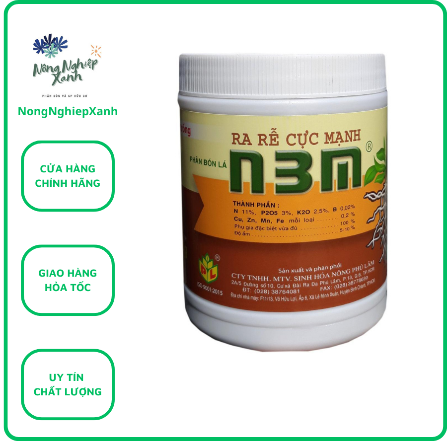 Phân bón lá N3M hộp 500gr phân bón lá ra rễ cực mạnh phan bon la n3m