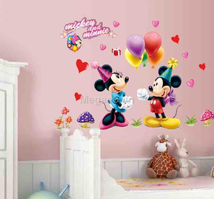 Decal tranh dán tường chuột mecky