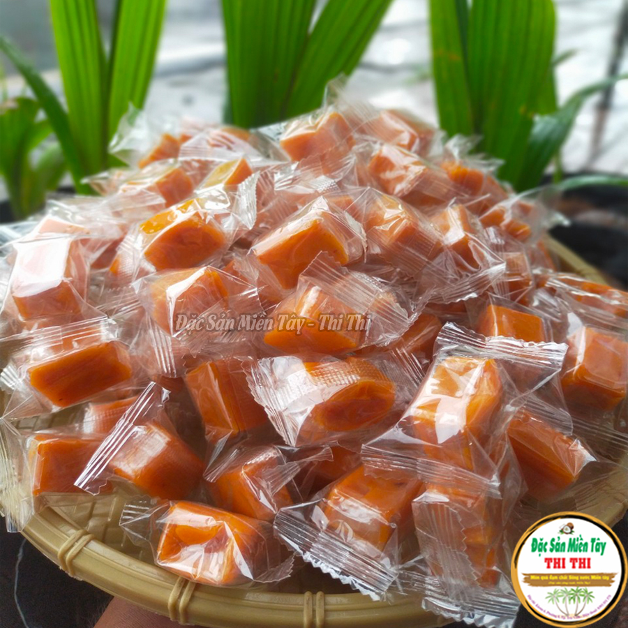 Kẹo dừa sáp vị gấc