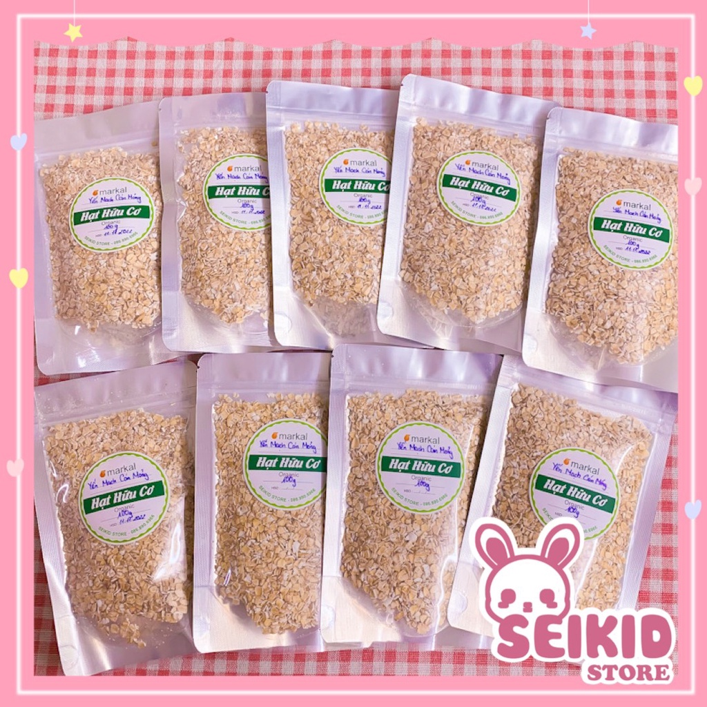 Hạt yến mạch hữu cơ cho bé markal organic looại 100g z5