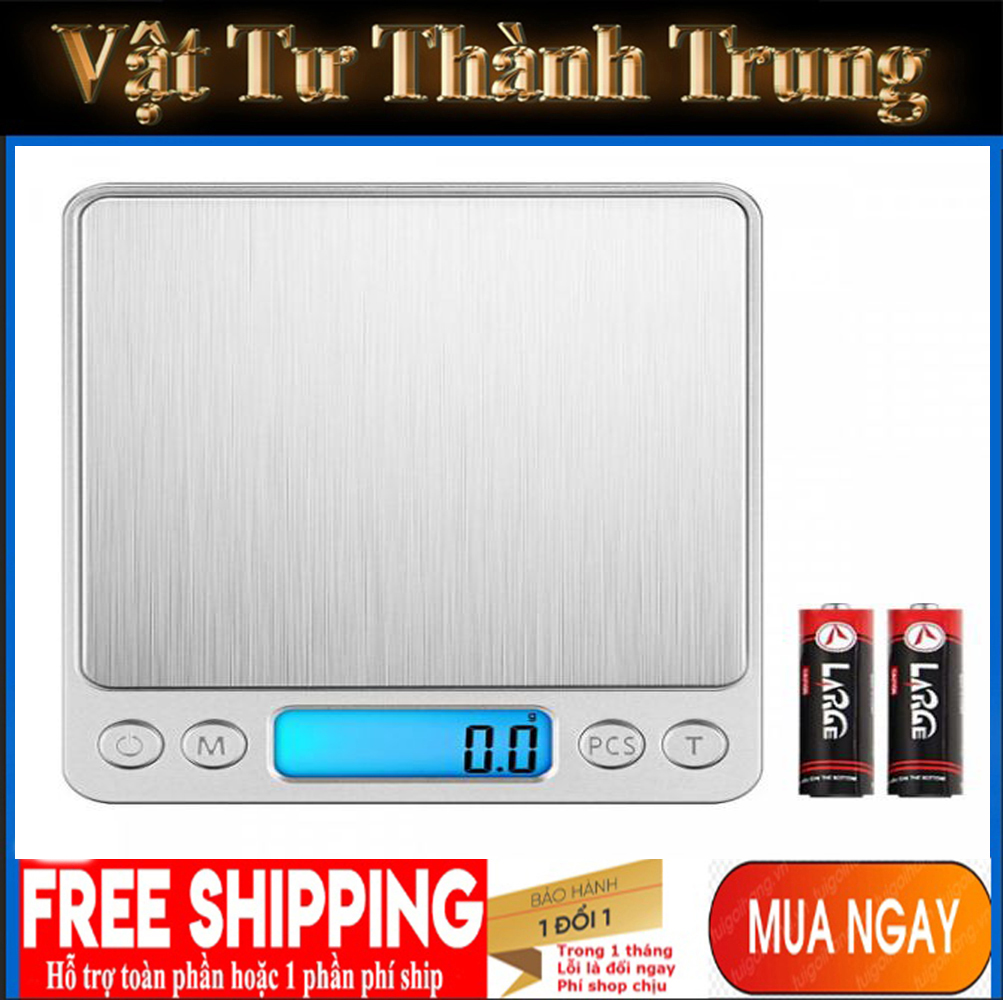 Cân điện tử tiểu li 500gr-0.1gr - cân tiểu ly điện tử mini i-2000