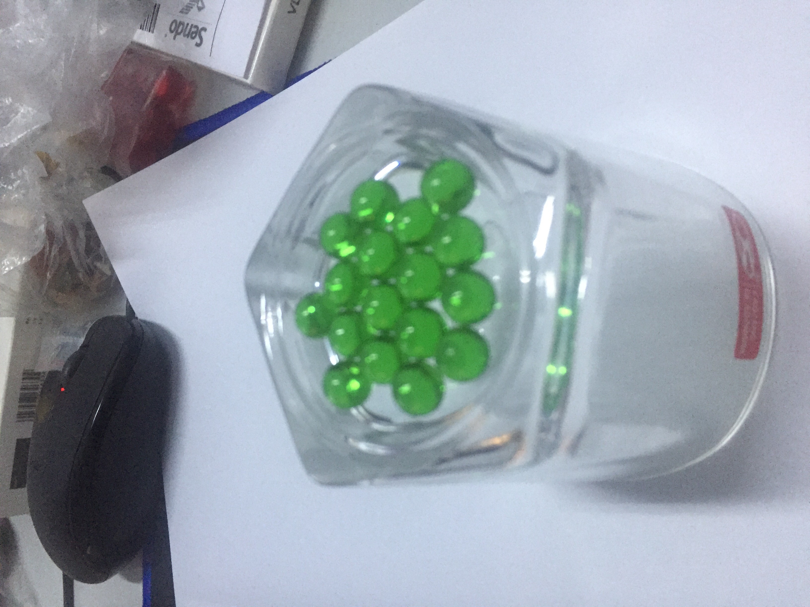 Bộ 2 viên bi màu xanh lá đường kính 7mm hoặc 8mm hoặc 9mm hoặc 10mm phục vụ cho găm bi, cấy bi