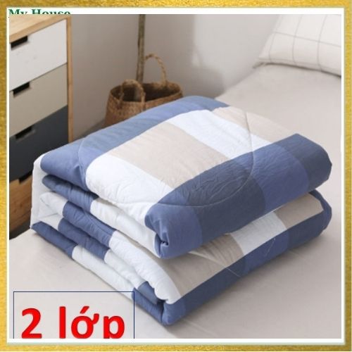 [SỢI VÃI MỊN] Chăn hè Đũi Cao Cấp- Chất liệu vãi Cotton Thoáng mát và vãi cực kỳ mịn co dãn tốt- Chăn 2 mặt 3 lớp.