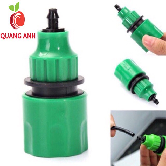 Cút kết nối nhanh cho hệ thống tưới nhỏ giọt - đầu ống nước 6mm