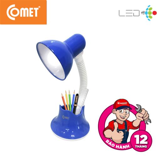 Đèn Bàn Học Sinh Comet CT413 thiết kế hiện đại, nhựa ABS cao cấp, có 2 màu vàng và xanh dương sẵn bóng bulb5W