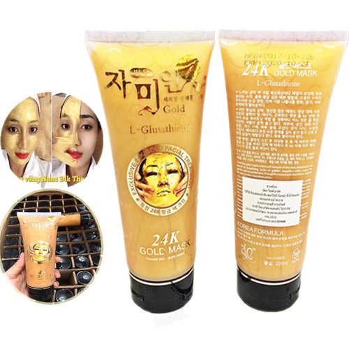 Gel lột mặt nạ vàng gold 24k. mặt nạ vang 24k 220ml.
