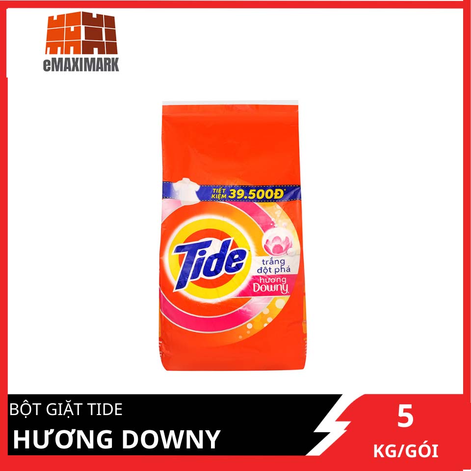 BỘT GIẶT TIDE HƯƠNG DOWNY TÚI 5KG