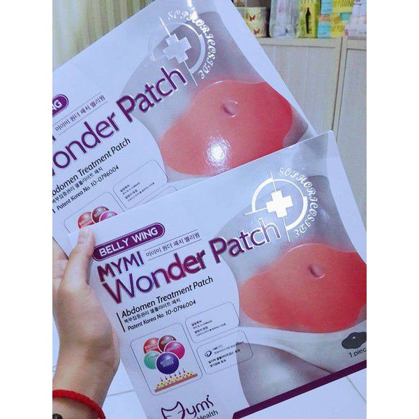 Miếng dán giảm mỡ bụng- wonder patch- 1 hộp 5 cái