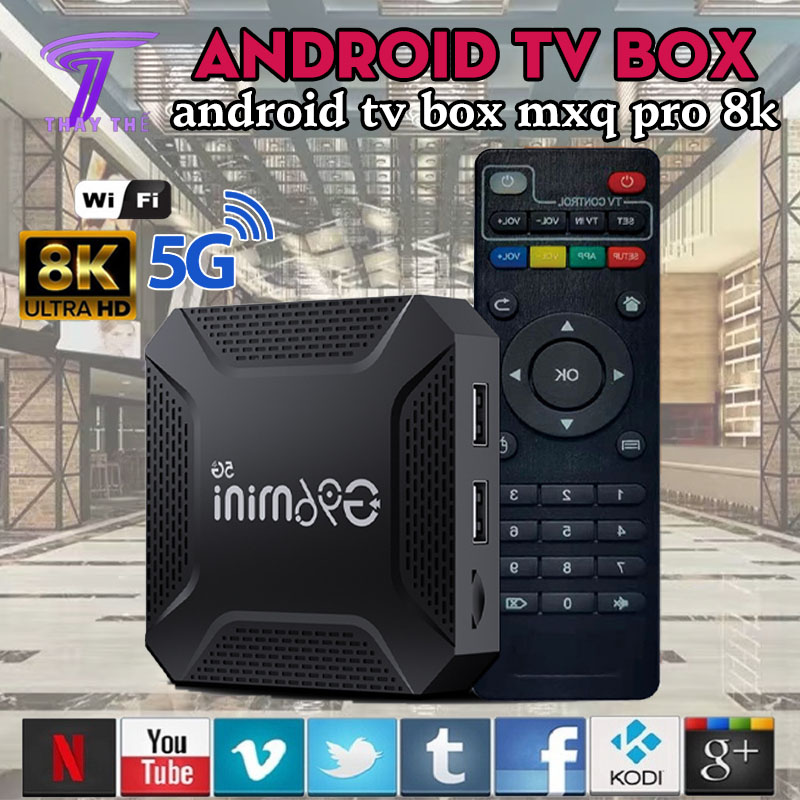 Android tv box g96mini 5g bản 4gb+64gb tiếng việt wifi 5g, android 13 , rk3528 8k hd wifi tv box tv box