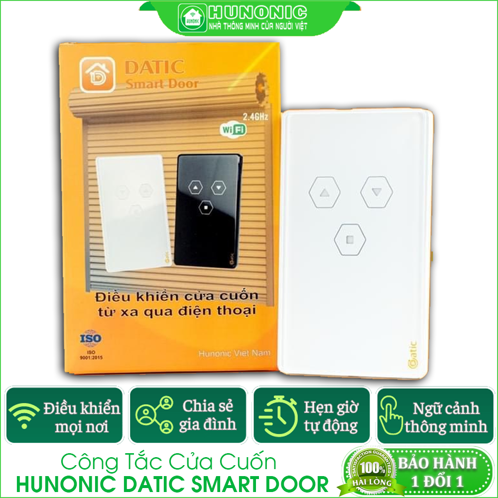 Công Tắc Cửa Cuốn Datic Smart Door Điều Khiển Từ Xa Bằng Điện Thoại, Thương Hiệu Hunonic, Hàng Việt Nam