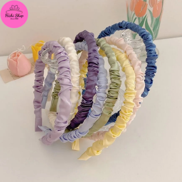 [Mẫu Mới Nhất] Xước Tóc Vải Tiểu Thư, Xược Tóc Trơn, Băng Đô Nữ, Cài Tóc Vải Nhún Phong Cách Hàn Quốc