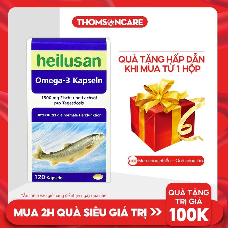 Bổ sung Omega từ dầu cá - Omega 3 Heilusan - Nhập khẩu chính hãng từ Đức