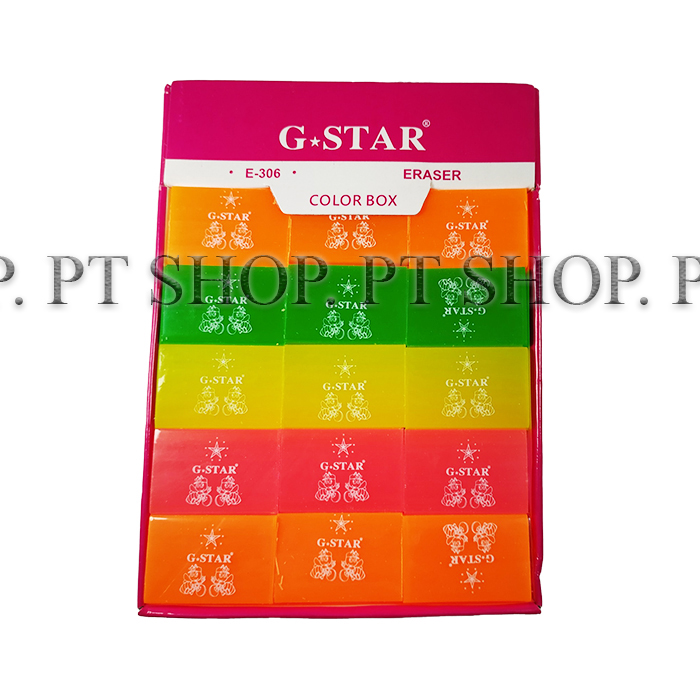 COMBO 10 CỤC GÔM TẨY HỌC SINH E306 - DẠ QUANG NHIỀU MÀU