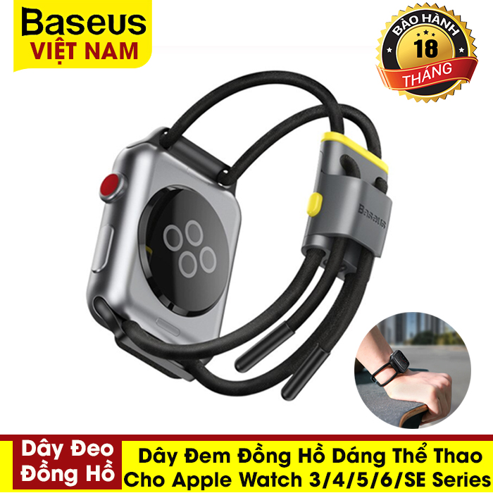 Dây đeo thể thao dành  cho Đồng Hồ Apple 5 44Mm 40Mm ,  Đồng Hồ Apple 38Mm 42Mm ,IWatch 5 4 3 2 Dây Đeo (Baseus Let's go Cord Watch Strap for Apple Watch)