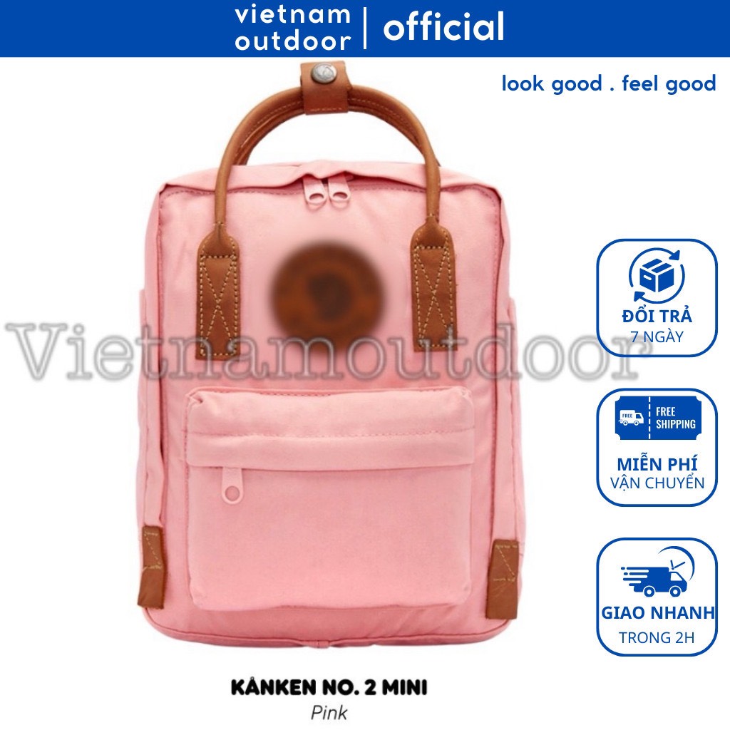 Balo Đi Chơi Đi Làm FJALL KANKEN NO 2 MINI Cao Cấp Balo Du Lịch Thời Trang Vải G1000 Chống Nước Dây Da Bền Bỉ