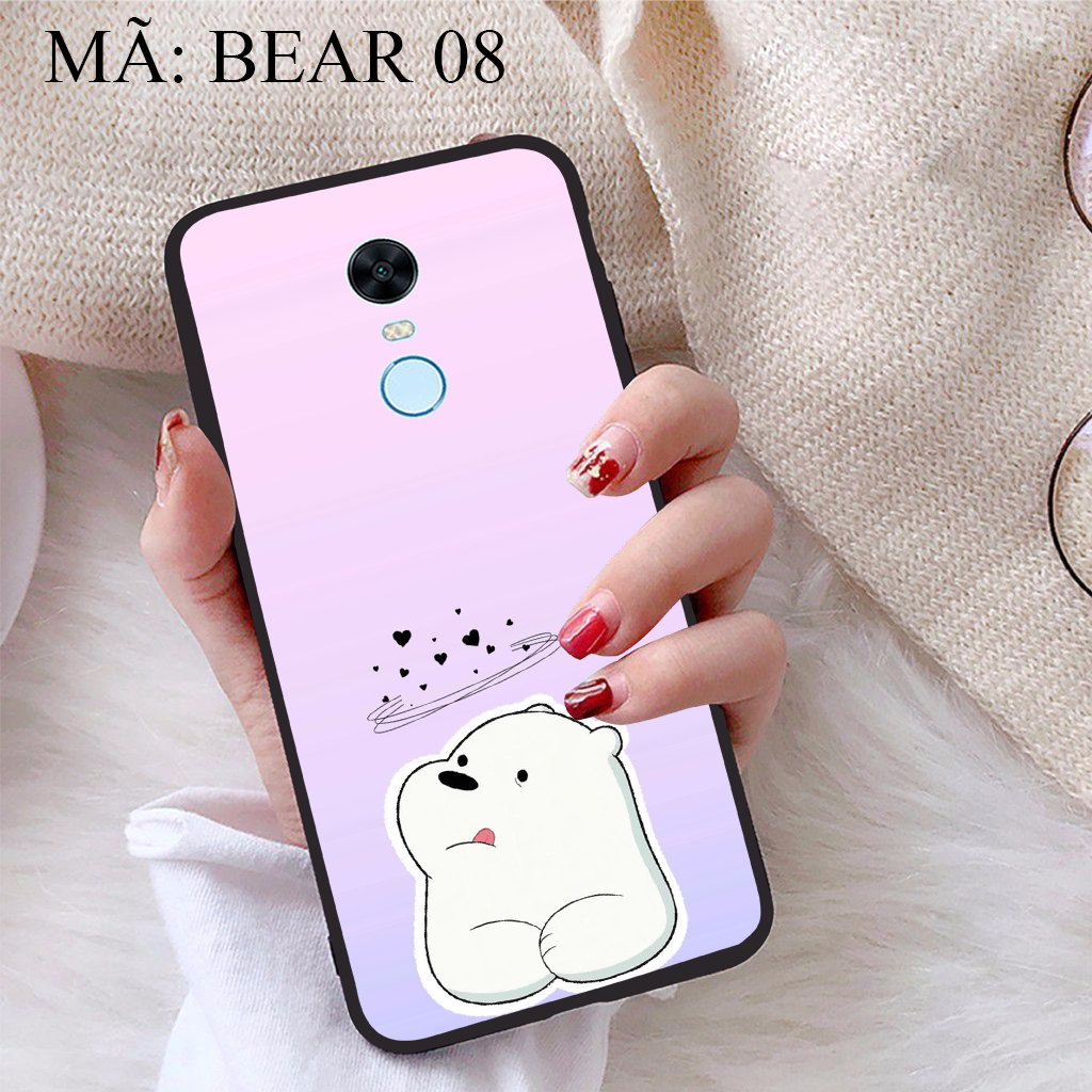 [HCM]Ốp lưng iCase dành cho Xiaomi Redmi 5 Plus viền dẻo TPU BST Chúng ta là Gấu