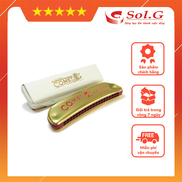 Kèn Harmonica Tremolo HOHNER Comet M2504017 chính hãng - Mới Phân Phối Nhạc Cụ Phụ Kiện Chính Hãng SolG