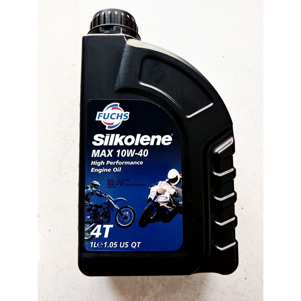 Dầu nhớt cho xe côn taymoto cao cấp Fuchs Silkolene Max 10W40 1l/Indonesia