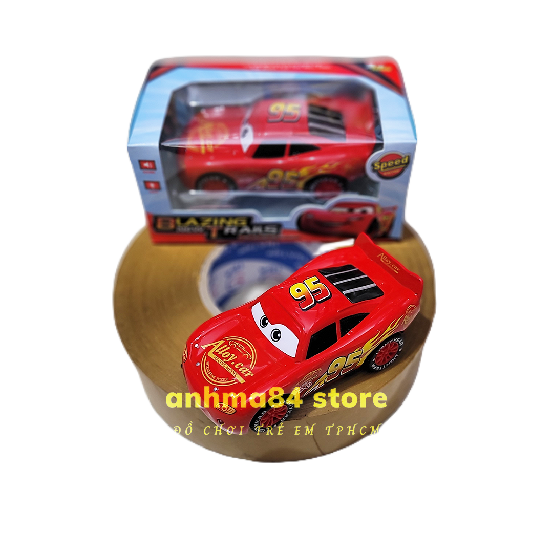 Đồ chơi MÔ HÌNH XE MCQUEEN BẰNG SẮT - CÓ PIN NHẠC ĐÈN - CHẠY TRỚN - anhma84 store