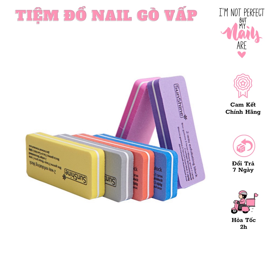 Phao Vuông Chà Mịn Dũa Móng Tay Sunshine