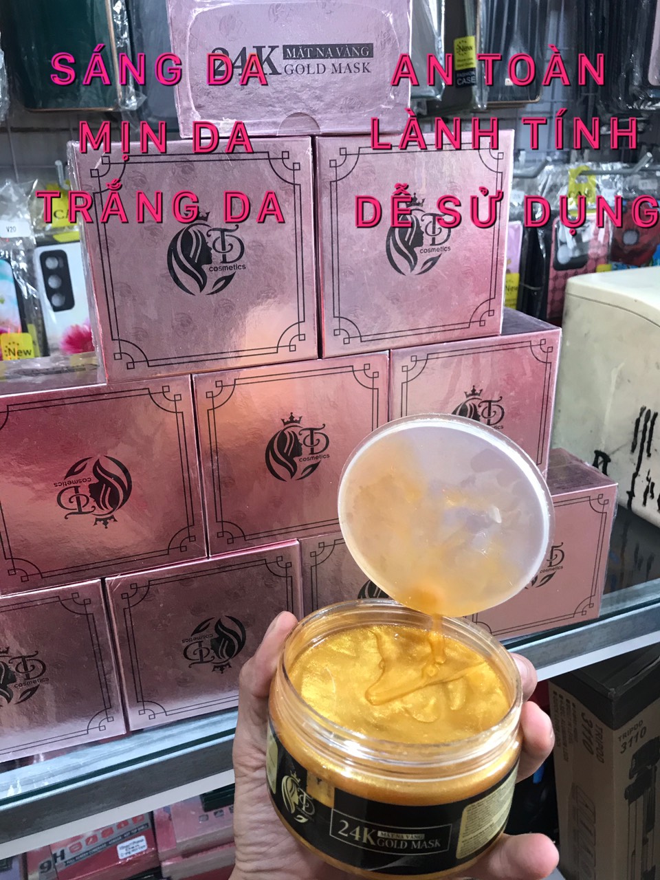 Mặt Nạ Vàng Thái Lan Thanh Đoàn , mặt nạ vàng24k- mỹ phẩm thái lan , làm đẹp làn da, sáng da , mịn da , mờ n