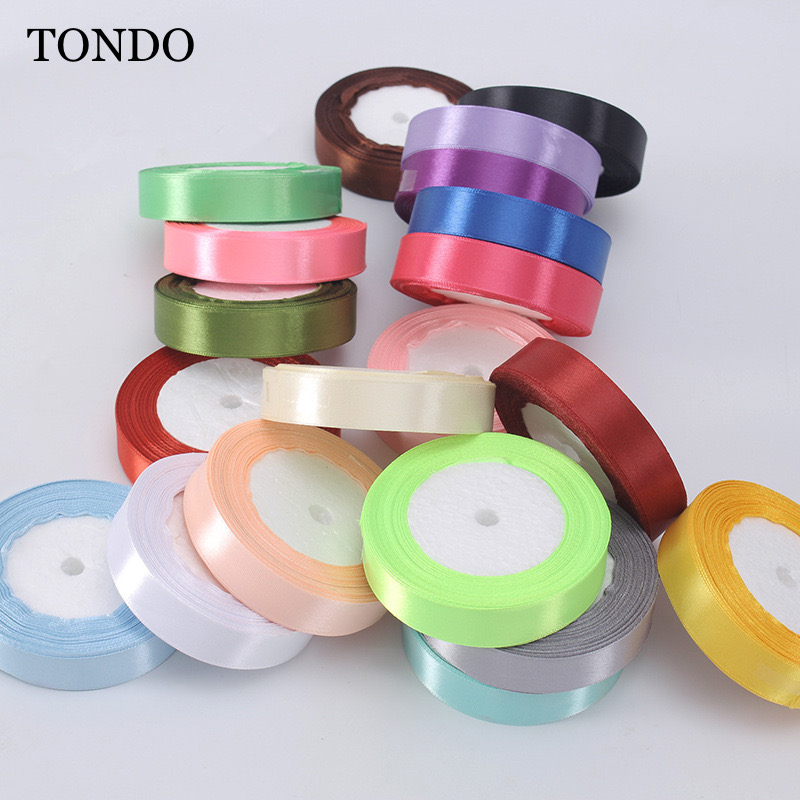 Dây Ruy Băng Lụa, Ruy Băng Satin Cuộn Bản 2cm - 22m Làm Nơ Gói Hoa Gói Quà