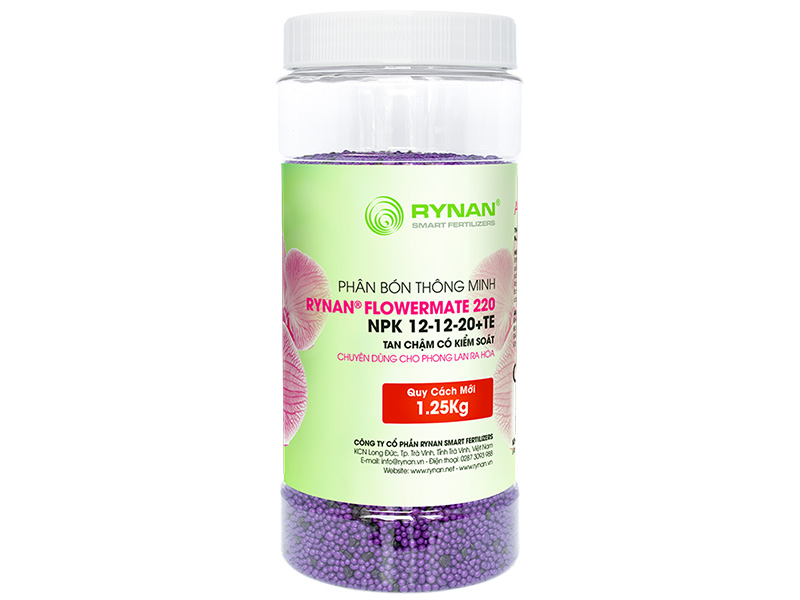 Phân bón thông minh tan chậm rynan 220 npk 12-12-20+te - 1.25kg