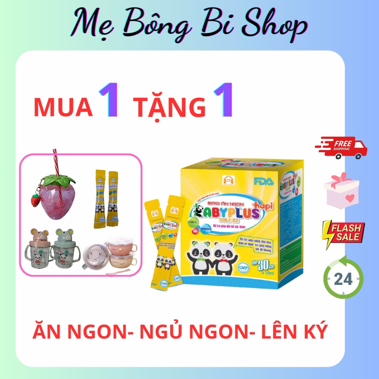 Siro ăn ngon babyplus 30 gói kèm quà