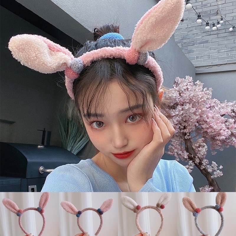 CC07 Cài tai thỏ cục bông nhỏ xinh