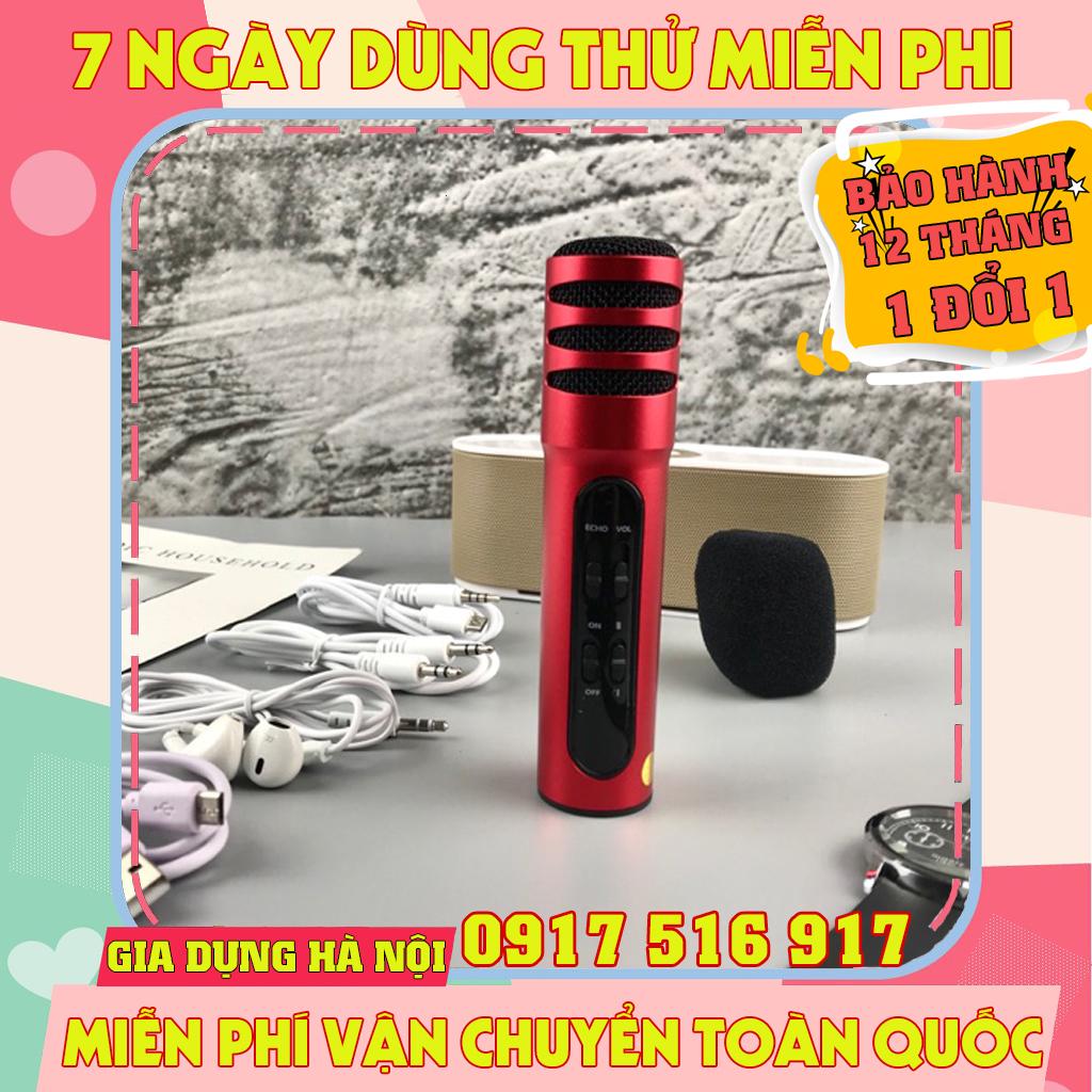 (Hàng loại 1) Mic Livestream Thu Âm Hát Karaoke 3 in 1 ( Bảo hành 12 tháng )