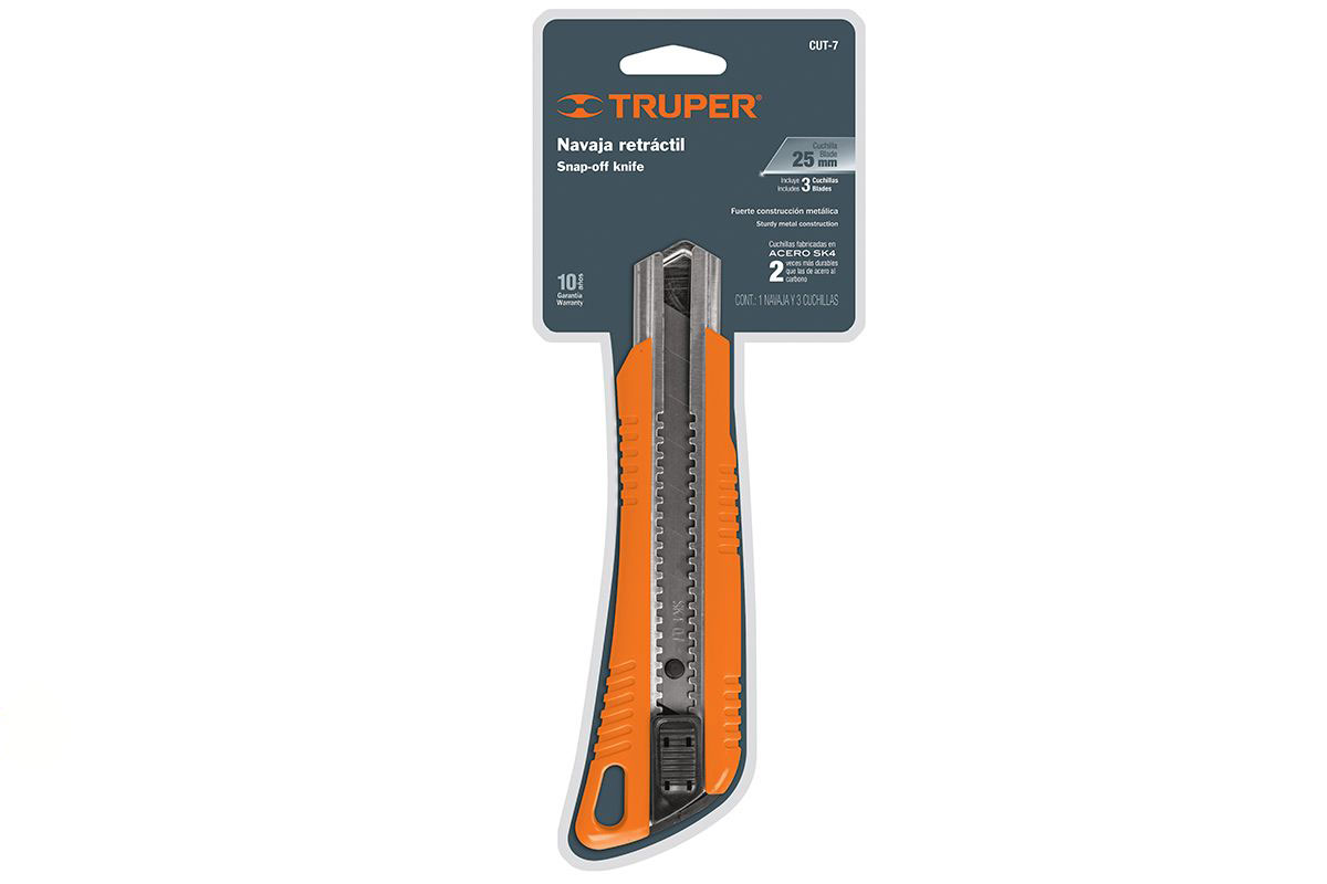 Dao rọc cáp 25mm cán nhựa cut-7 truper - 17904