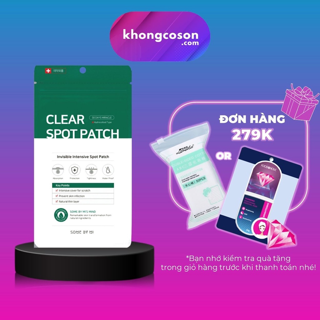 Miếng Dán Giảm Mụn Some By Mi Clear Spot Patch - Khongcoson