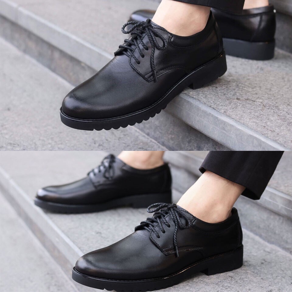 FreeShip Max Giày Da Bò Đế Cao Su Bảo Hành 12 Tháng