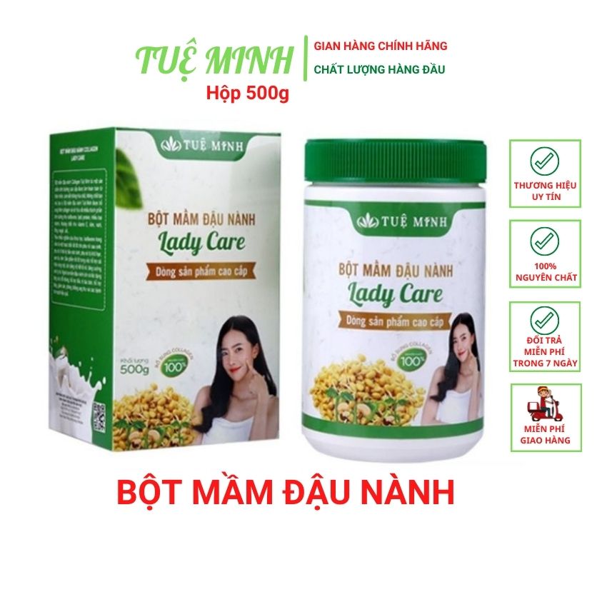 1Kg Bột mầm đậu nành nguyên xơ Tuệ Minh,bột mầm đậu nành tăng vòng 1 giúp làm sáng da, giảm thâm nám, tăng/giảm cân và làm đẹp tự nhiên