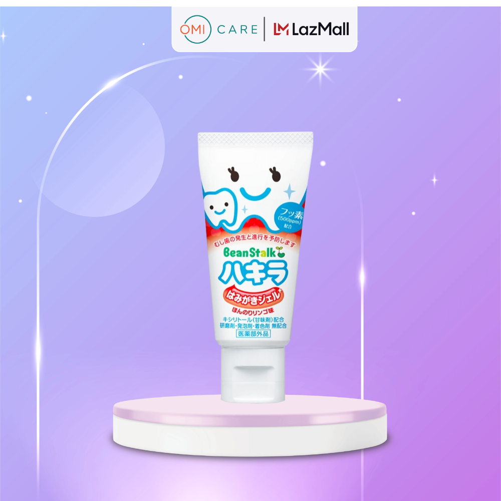 Kem Đánh Răng Cho Bé Beanstalk Hương Táo Nhật Bản (40g)