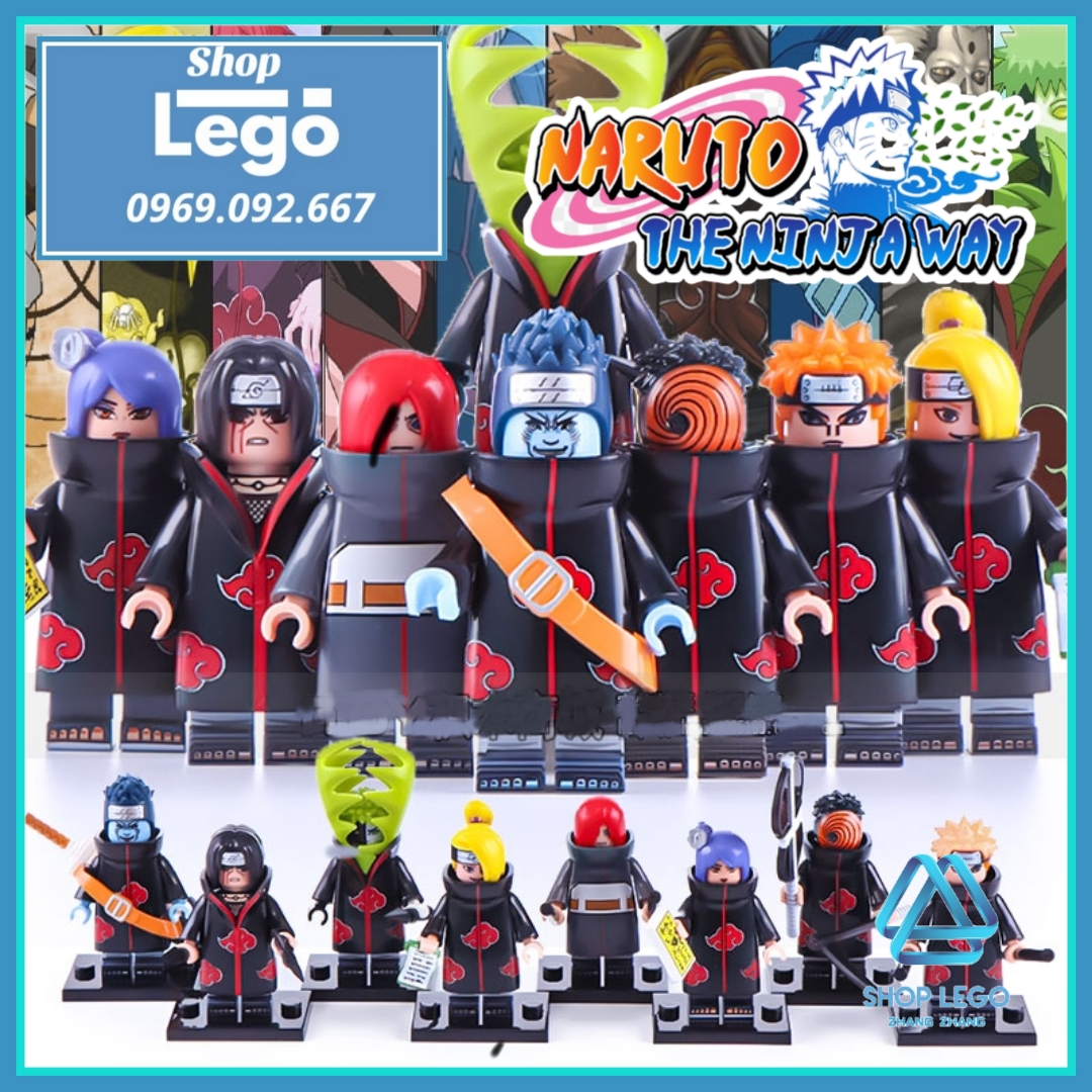 [FREESHIP MAX] Xếp hình Yahiko Konan Nagato - Uchiha Itachi - Zetsu - Uchia Madara- Deidara - Hoshigaki Kisame Lego Minifigures WM6106 [Shop Đồ Chơi Zhang Zhang]