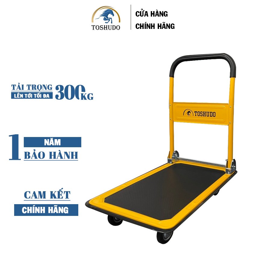 (Siêu Bền) Xe Kéo TOSHIDO Sàn Thép NHẬP KHẨU Tải Trọng 250KG