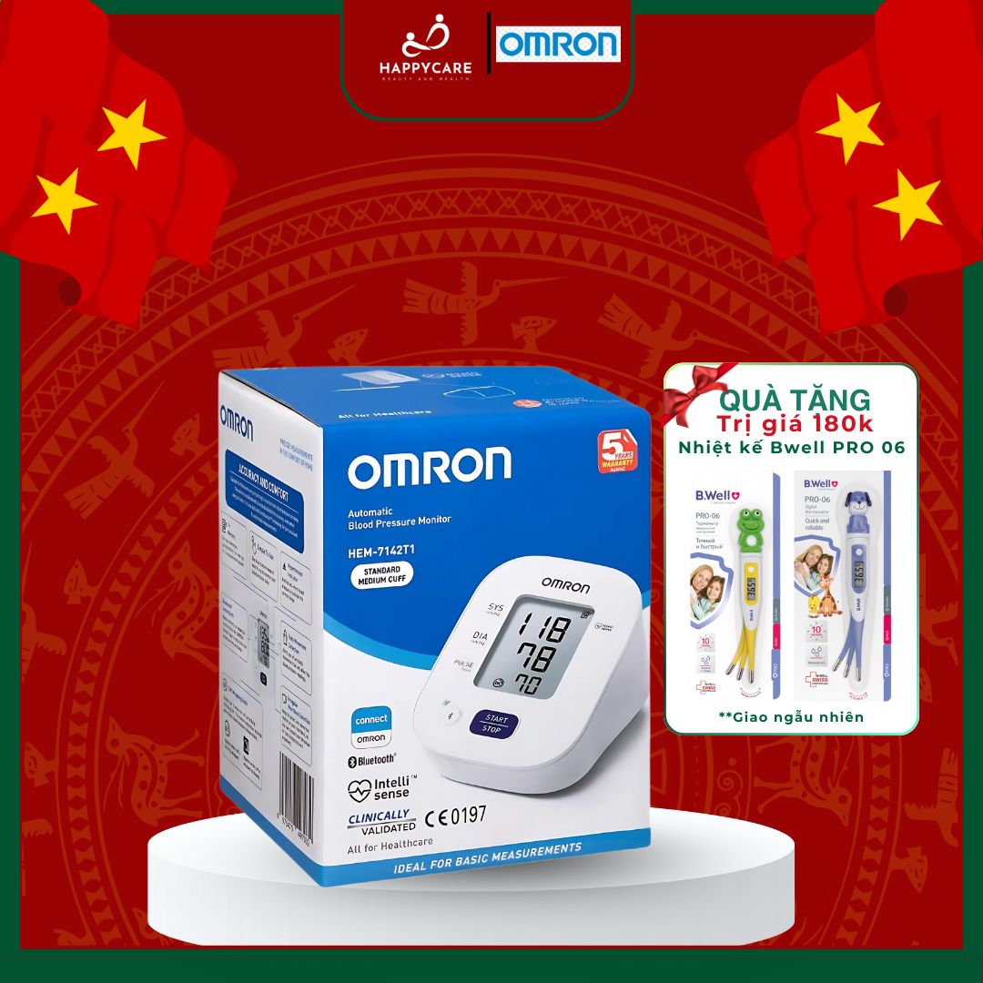 Máy Đo Huyết Áp Bắp Tay Omron Hem-7142T1
