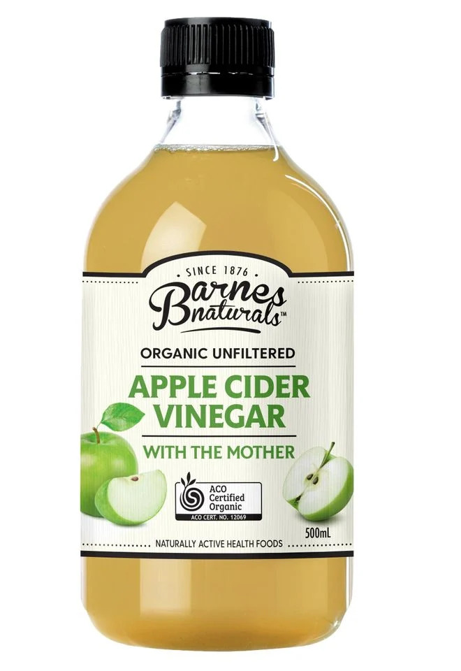 Giấm táo hữu cơ có giấm cái 500ml Organic Apple Cider Vinegar with mother