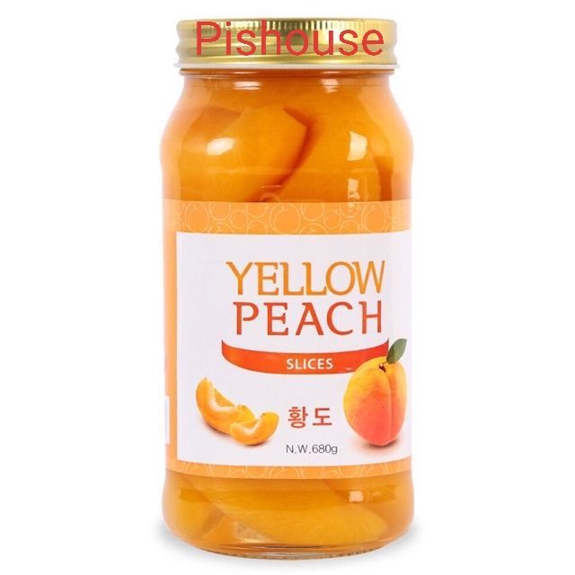 Đào ngâm Yellow Peach Hàn Quốc 680g
