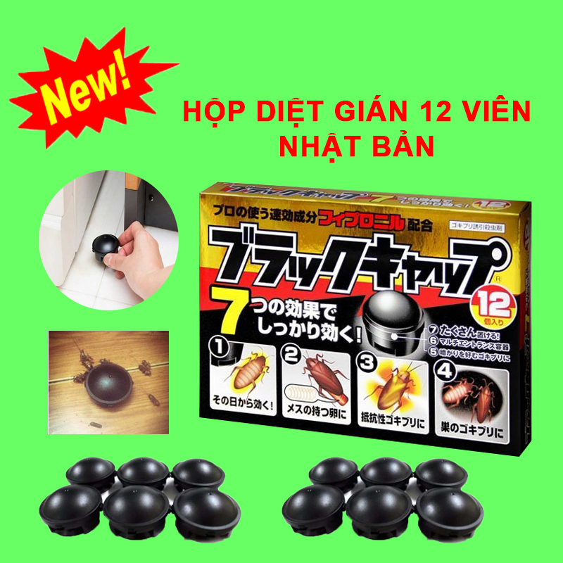 Viên Diệt Gián Của Nhật Bản Hộp 12 Viên