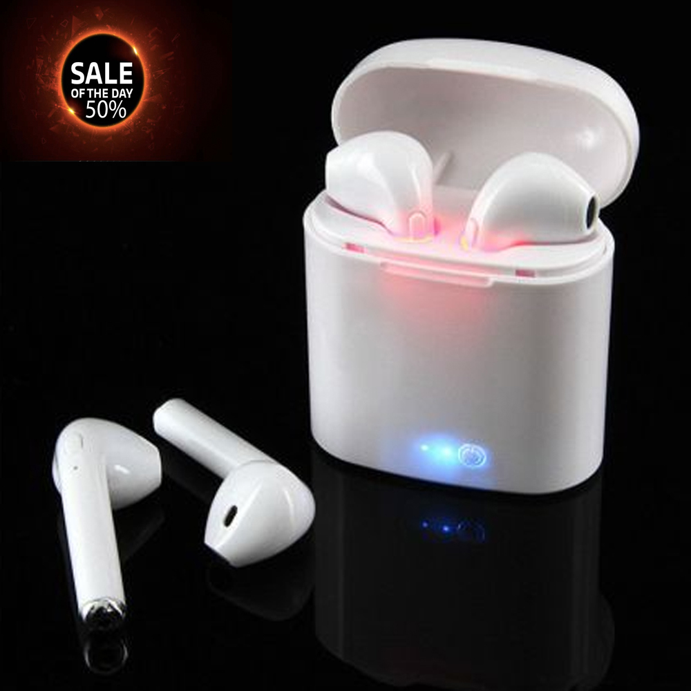 【CW] Không Dây I7S Tws Tai Nghe Bluetooth Trai Nghe Stereo Nhét Tai Hộp Sạc Cho iPhone Samsung Iphone Huawei 5G bảo hành 12 tháng .1 đổi 1 tại HMC Store 5.0