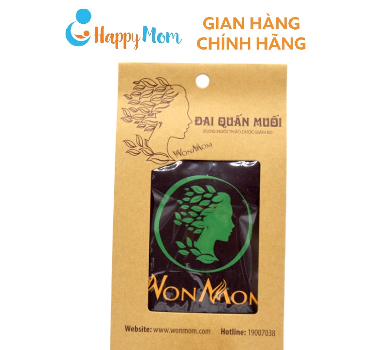 Đai quấn muối thảo dược giảm eo Wonmom