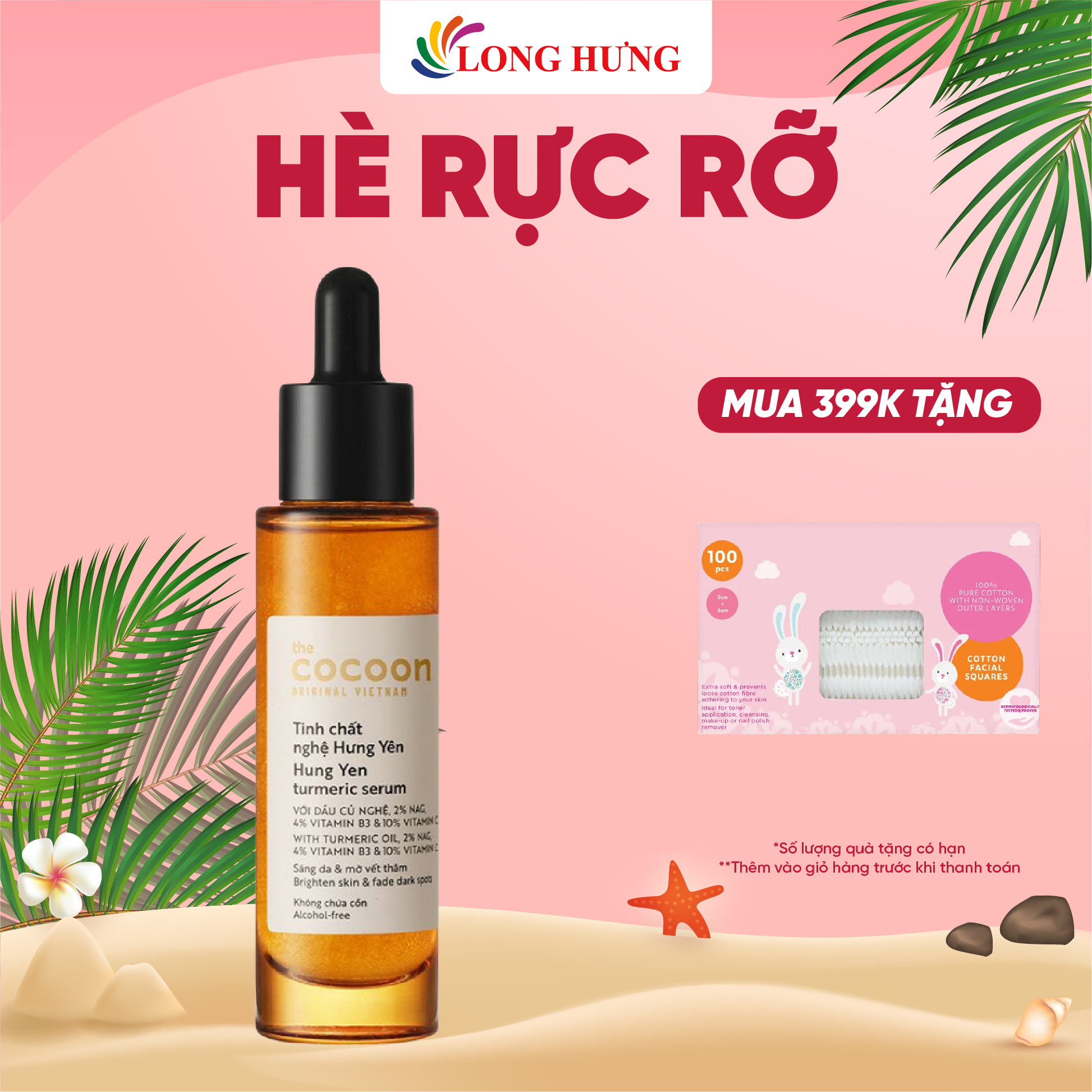 Tinh chất nghệ Hưng Yên Cocoon làm sáng da và mờ vết thâm