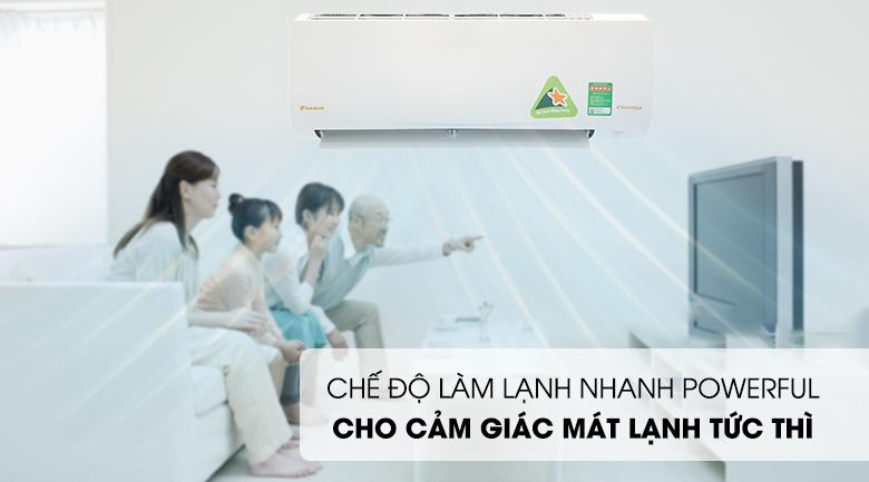 Chế độ Powerful - Máy lạnh Daikin Inverter 2 HP FTKQ50SAVMV