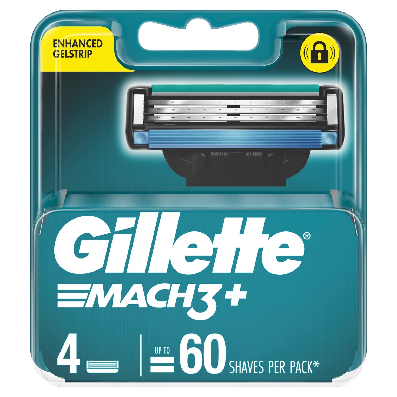 Hộp Lưỡi dao cạo râu Gillette Mach3 Classic vỉ 4 cái - Mach 3 Basic cao cấp