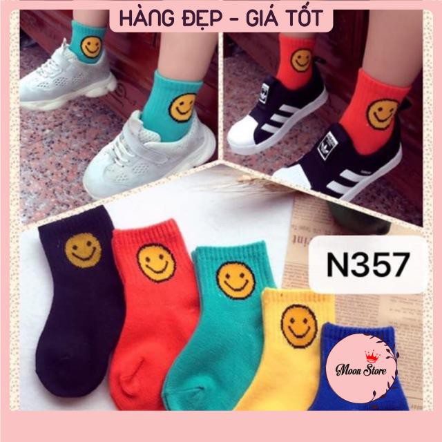 Set 10 đôi tất mặt cười cổ cao siêu xinh cho bé 0-8 tuổi, sản phẩm tốt, độ bền cao, cam kết sản phẩm nhận được như hình