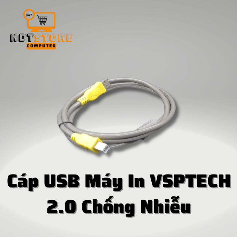 Cáp usb máy in vsptech 2.0 chống nhiễu - dây usb máy in chống nhiễu