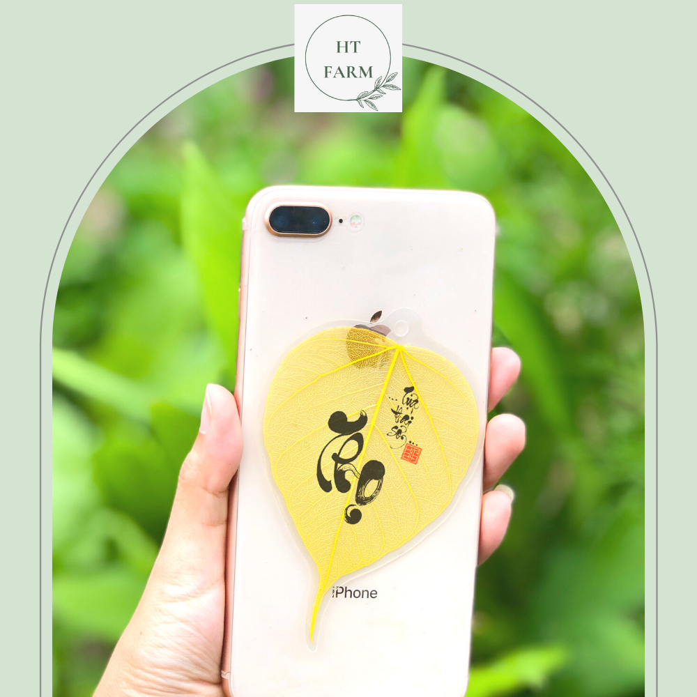 Lá bồ đề thư pháp - chữ thọ